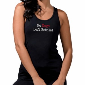 NDLB Women's Black Racerback Tank Top from 90 Degree by Reflex